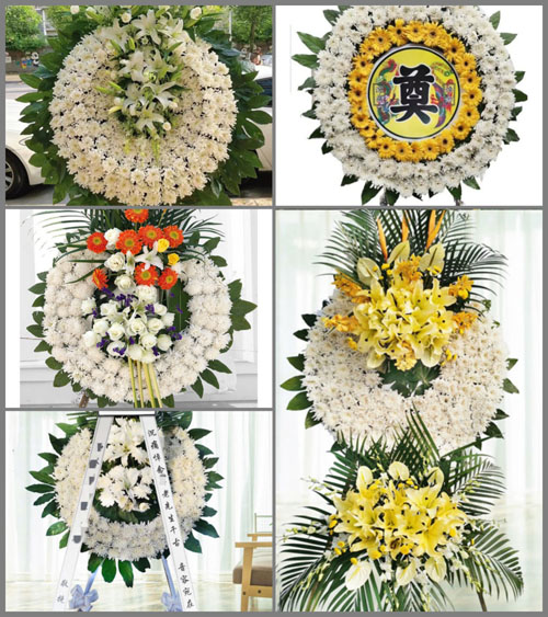 山东青岛黄岛区泊里镇庙东村花圈速递